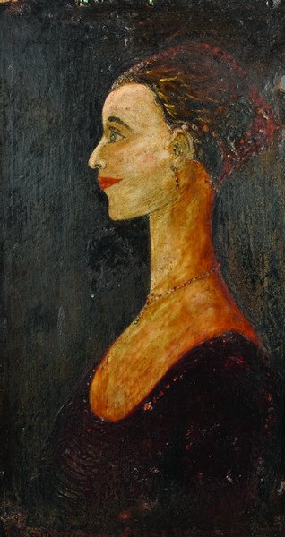 English School. A Portrait of Lady Mary Wortley: English School. A Portrait of Lady Mary Wortley Montague, of Essex Hall, Essex, Oil on Paper laid down, Indistinctly Signed and Inscribed ‘Lady Mary Montague, of Essex Hall, Essex’, Unframed, 24��