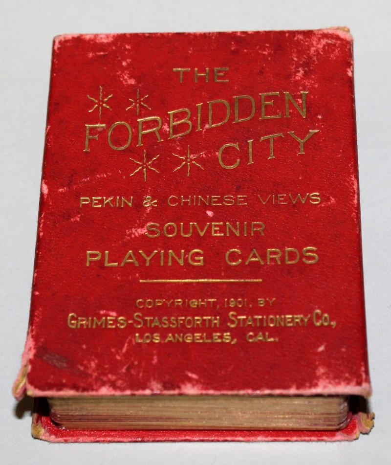 A RARE SET OF AMERICAN CHINESE SUBJECT PLAYING CARDS Ð (1 of 10)