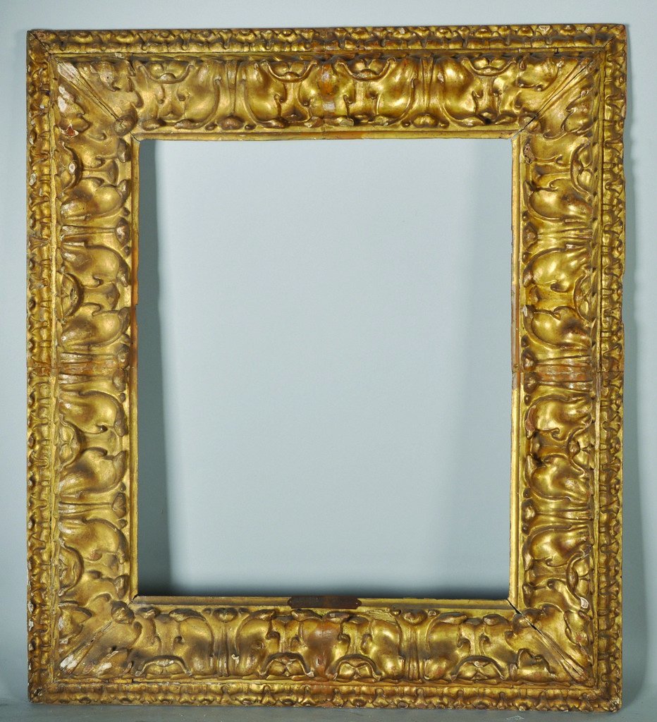 17th Century Italian School. A Carved Giltwood Frame, (1 of 3)
