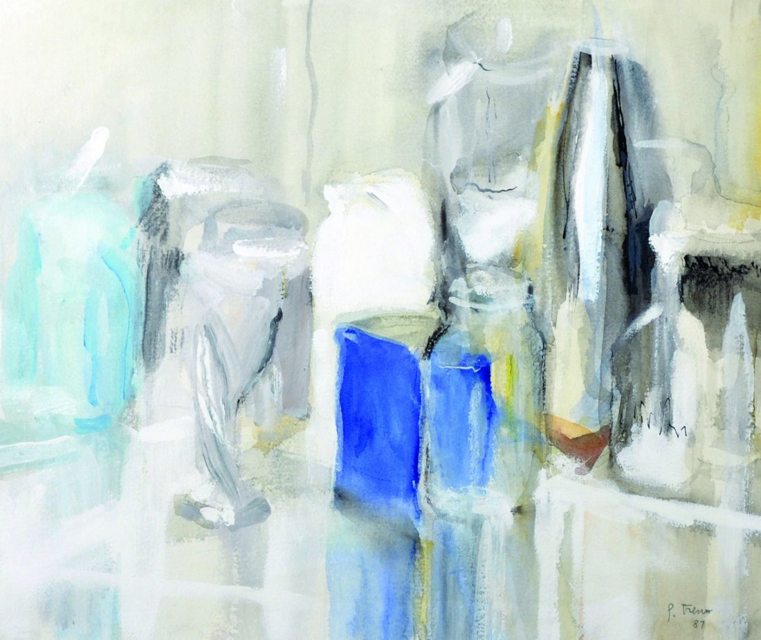 P… Treno (20th Century) British. Still Life of Bottles (1 of 4)