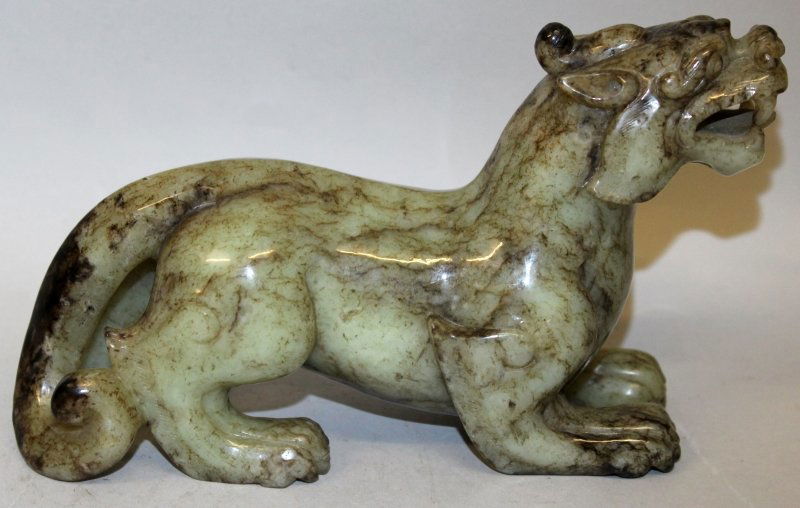 A GOOD QUALITY 19TH/20TH CENTURY CHINESE JADE MODEL OF (1 of 7)