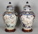 A GOOD LARGE PAIR OF EARLY JAPANESE IMARI PORCELAIN - 2