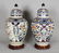 A GOOD LARGE PAIR OF EARLY JAPANESE IMARI PORCELAIN - 4