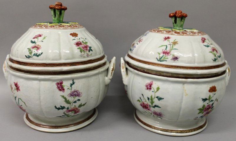A GOOD LARGE PAIR OF 18TH CENTURY CHINESE QIANLONG (1 of 7)