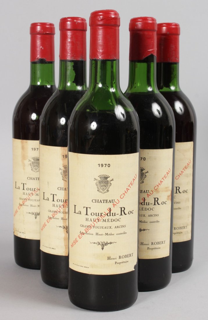 CHATEAU LA TOUR-DU-ROC, 1970, 6 bottles.: CHATEAU LA TOUR-DU-ROC, 1970, 6 bottles.