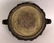 A CHINESE CIRCULAR BRONZE CENSER & COVER, weighing - 9