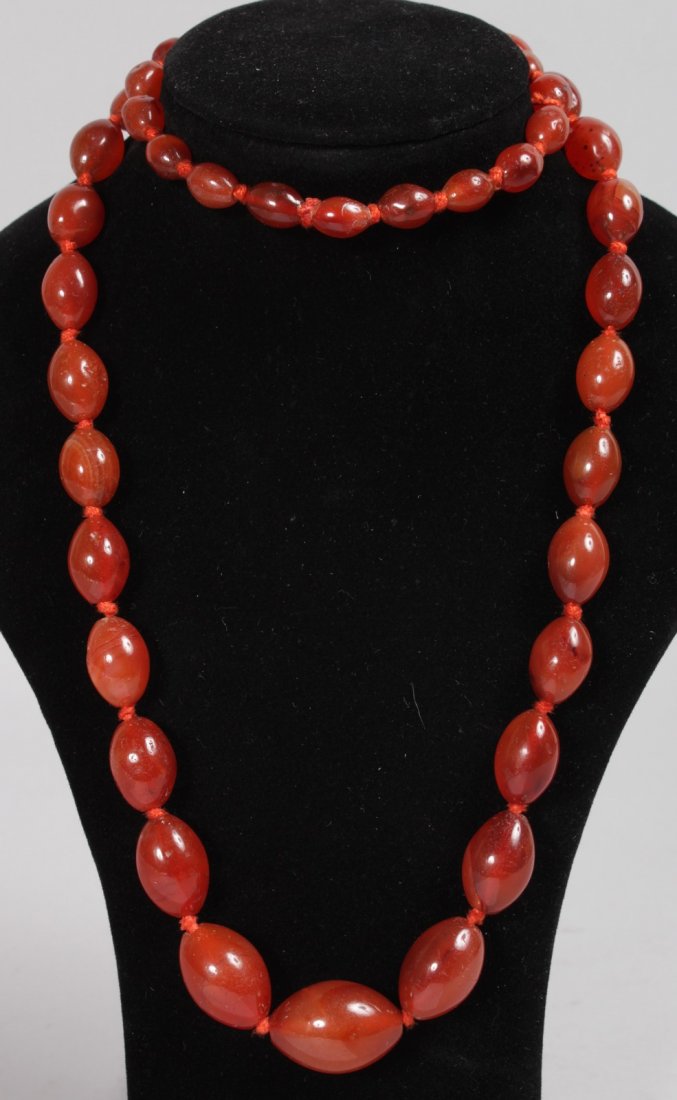 A CARNELIAN NECKLACE.: A CARNELIAN NECKLACE.