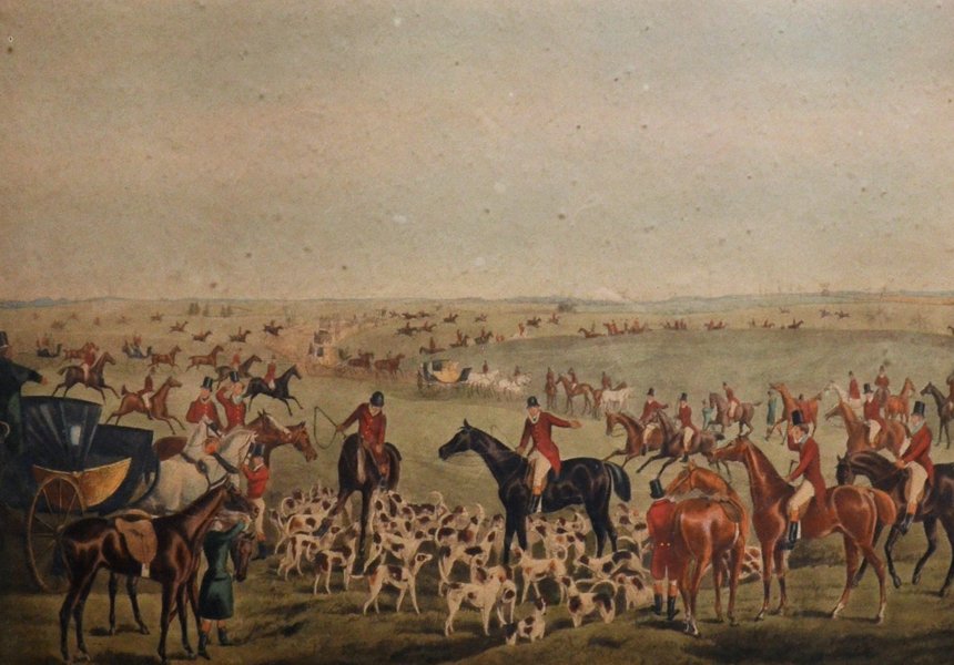 After Henry Alken (1810-1894) British. "The Quorn: After Henry Alken (1810-1894) British. "The Quorn Hunt", Engraved by F C Lewis, 12.75" x 19.75", and three others by the same hand, a set of four (4).