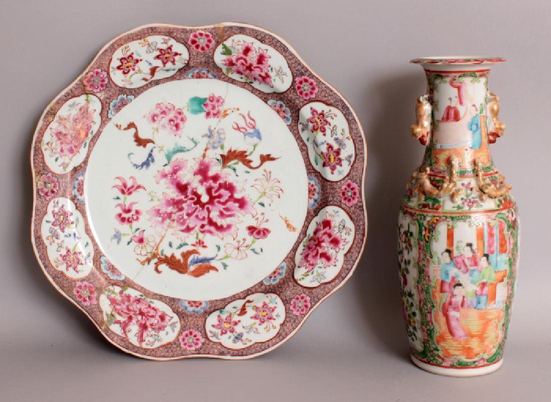 A 19TH CENTURY CHINESE CANTON PORCELAIN VASE, 11.4in (1 of 8)