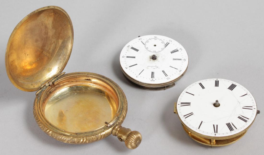 A TORNADO POCKET WATCH CASE, engraved with a deer; with