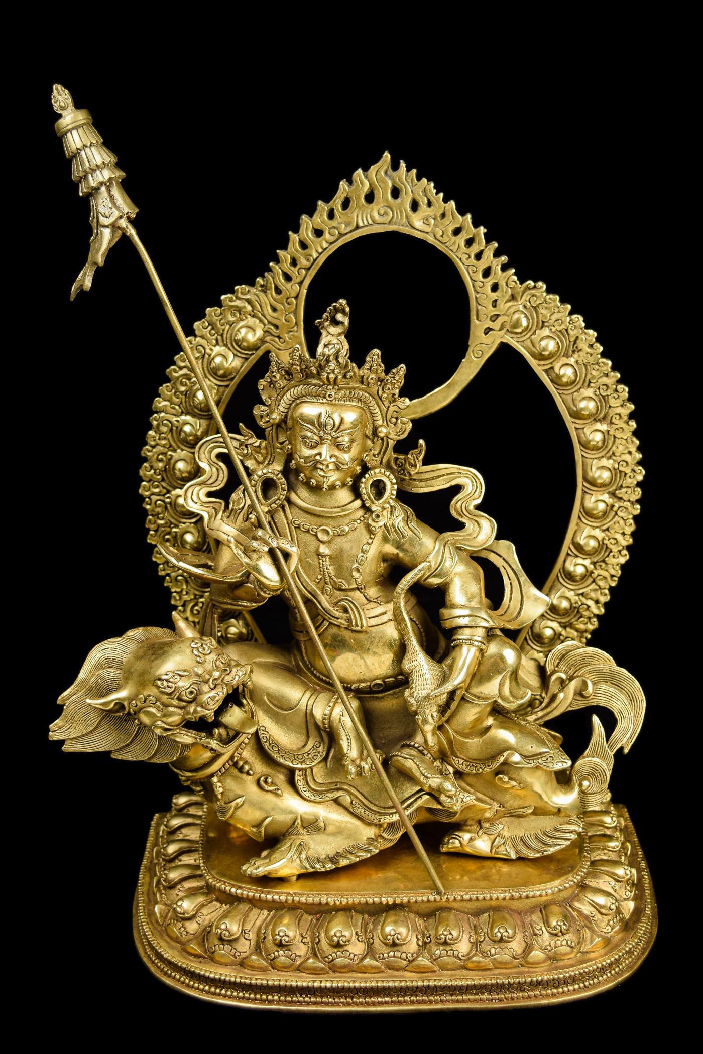 [Chinese] A Brass Sculpture of Treasure King (1 of 7)