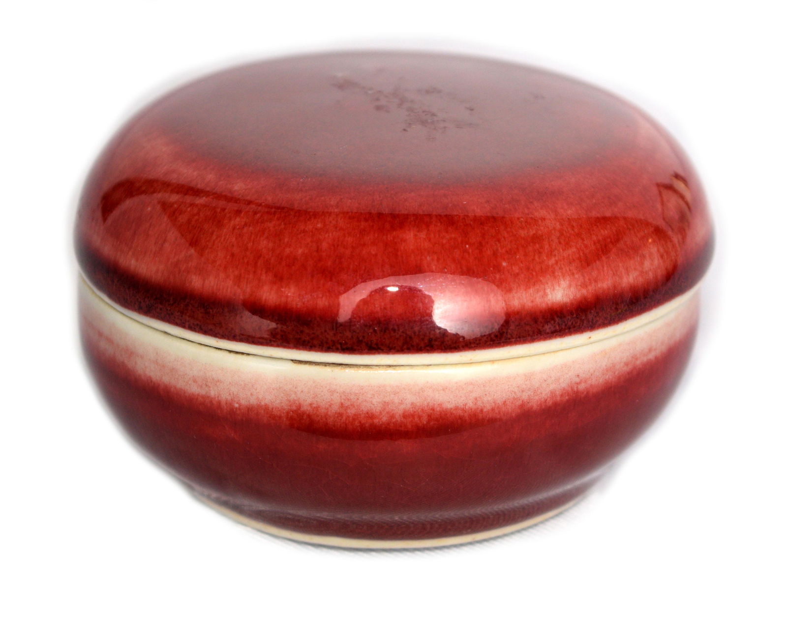 [Chinese] Red Glazed Porcelain Ink Pad Box (1 of 3)