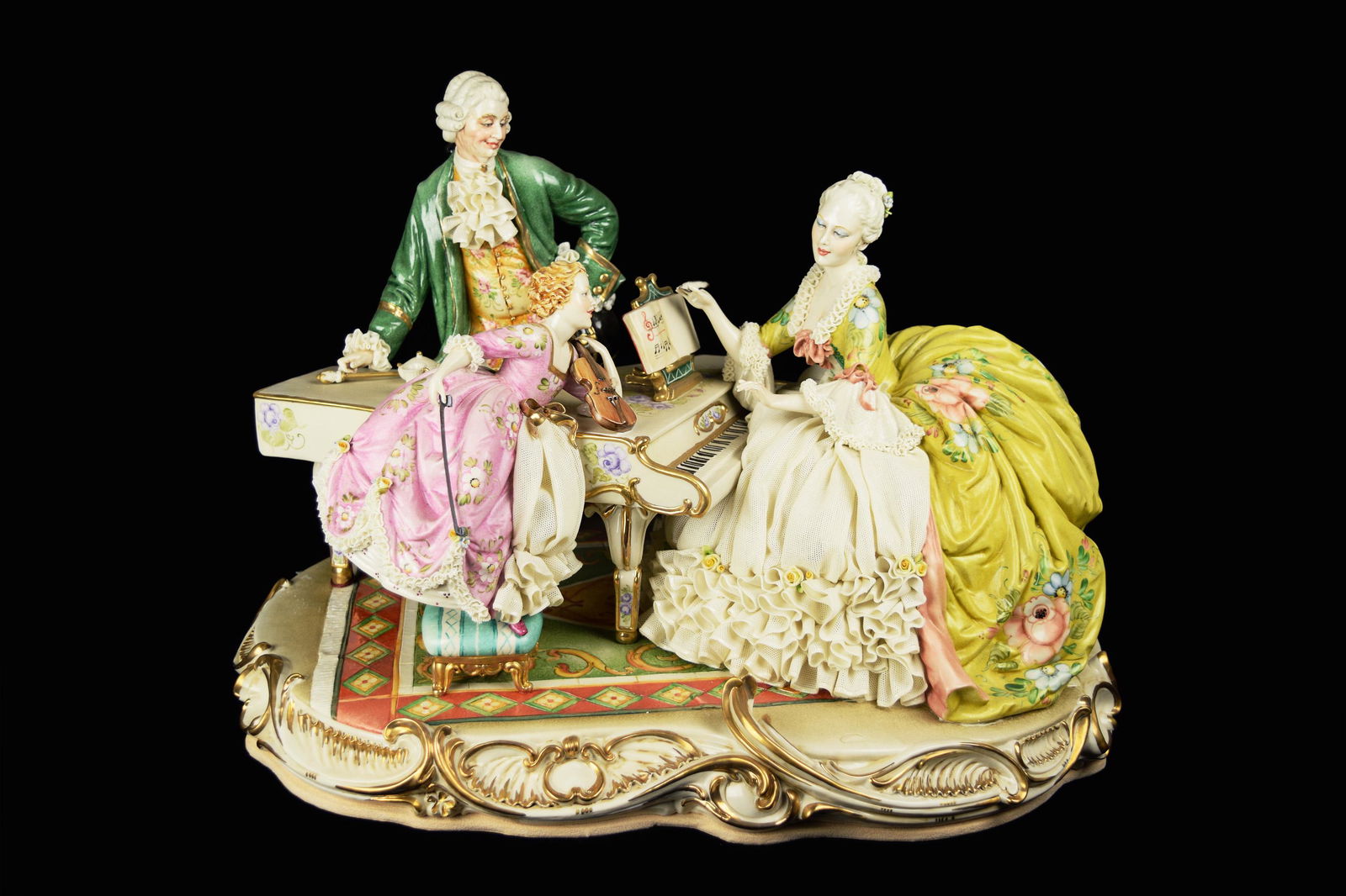 An Italian Principe Hand Made Porcelain Figurine "Family Concert" (1 of 10)