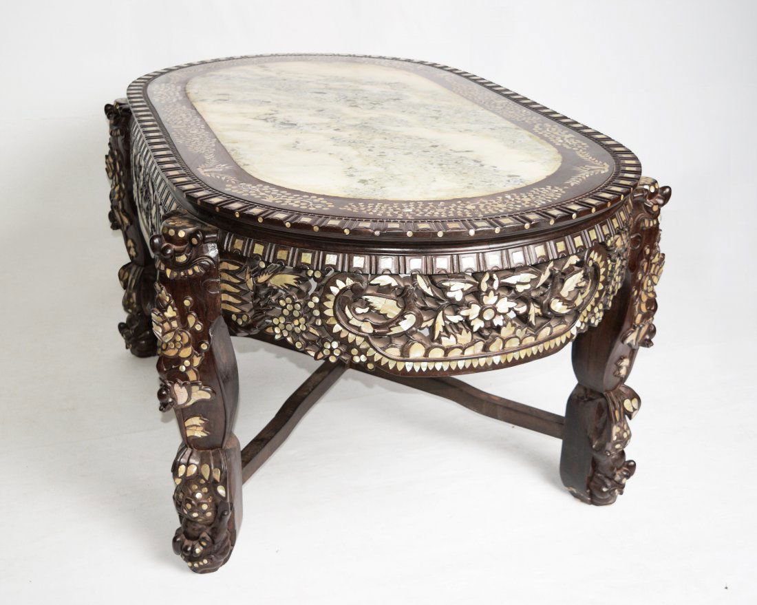 A Extra Large Chinese Old Siamese Rosewood Dining Table (1 of 7)