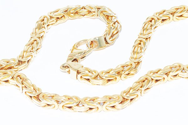 14K Yellow Gold Italian Byzantine Chain 20" Necklace (1 of 3)