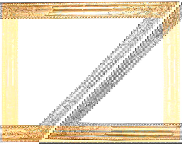 Italian, Antique frame 18th Century, hand carved &: Italian, 18th Century, hand carved & gilded antique frame Size: 21 x 28 1/2 x 3