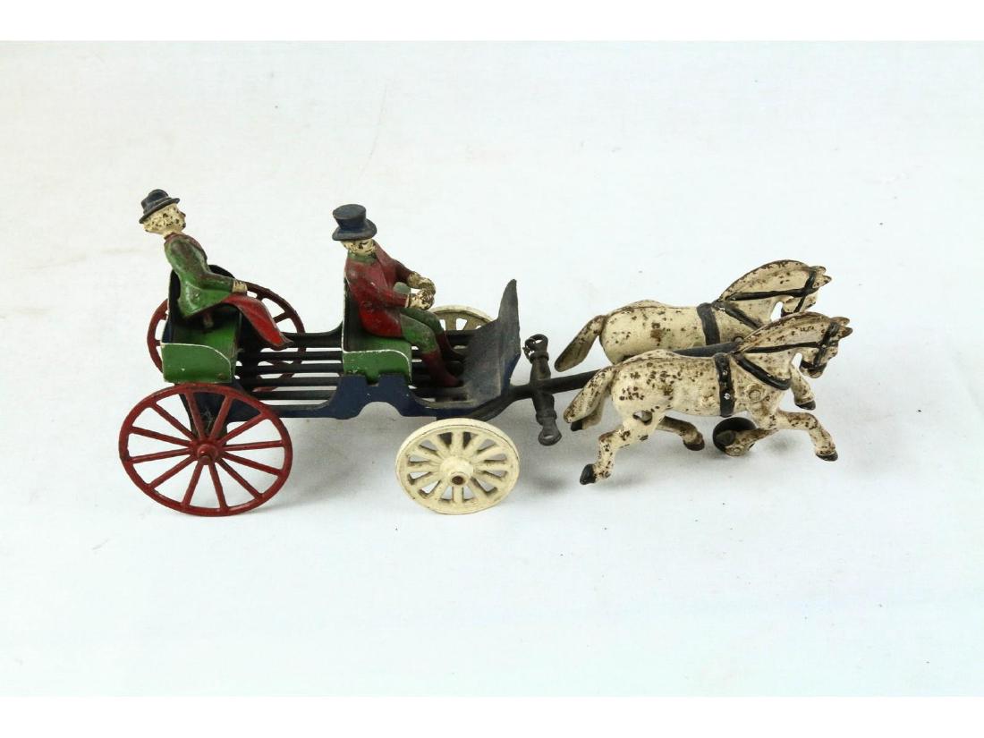 Cast Iron Horse Drawn Carriage