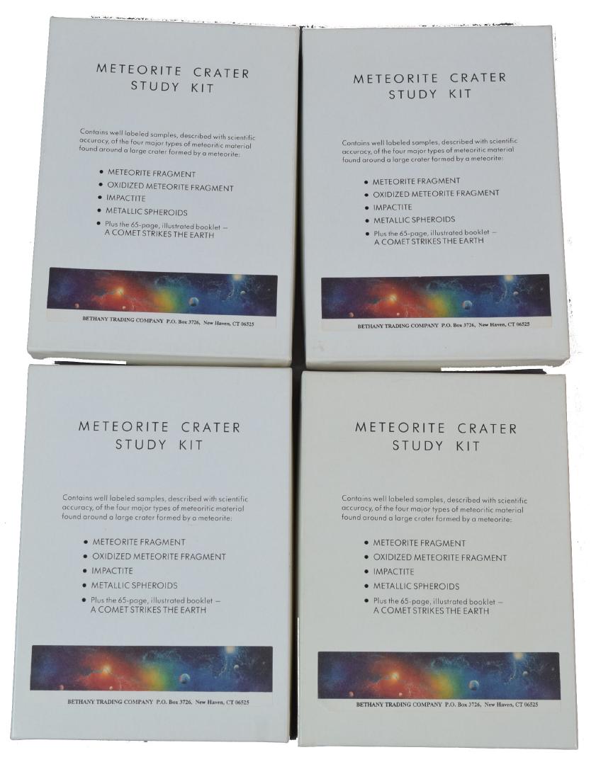 Lot of 4 Meteorite Crater Study Kits: Lot includes 4 Meteorite Crater Study Kits. Each appear to be complete.
