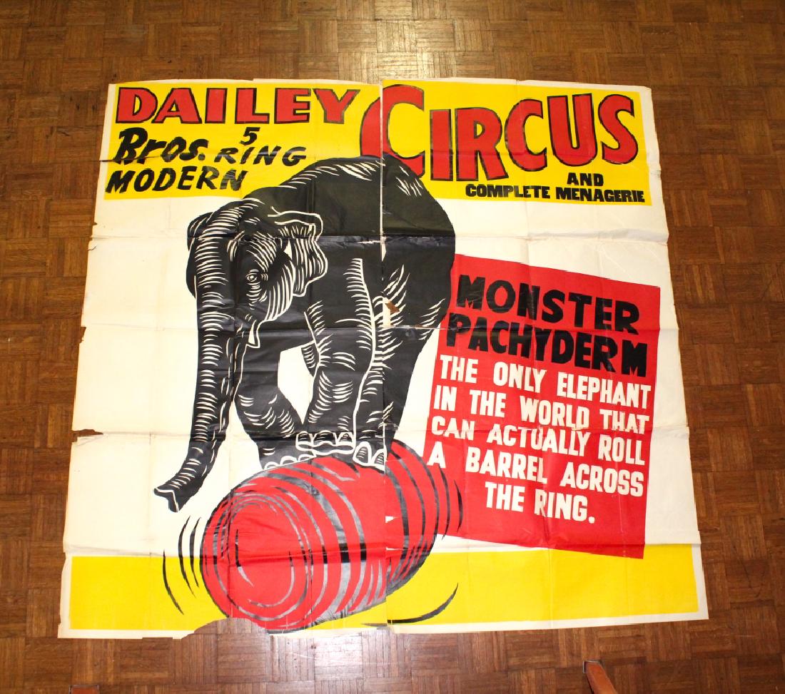 6 Sheet Daily Brothers Circus Poster (1 of 2)