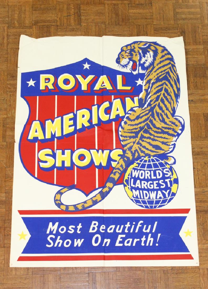 2 Sheet Royal American Shows Circus Poster (1 of 1)