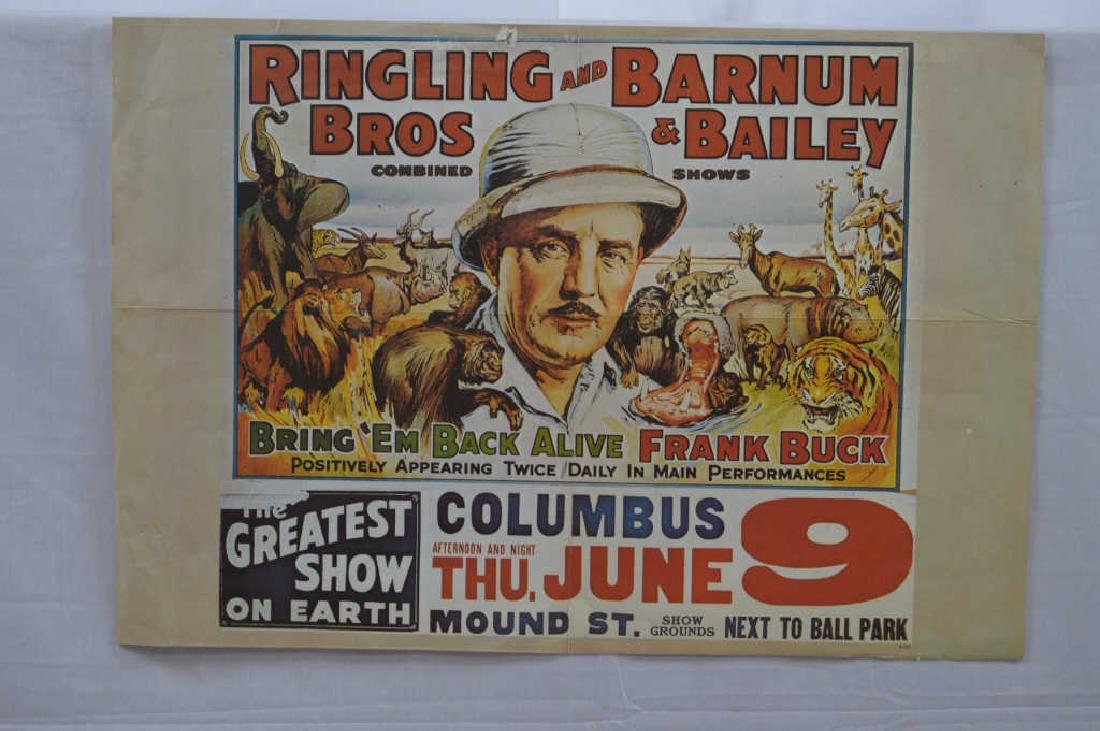 Ringling Bros/Barnum Bailey Frank Buck Poster (1 of 1)