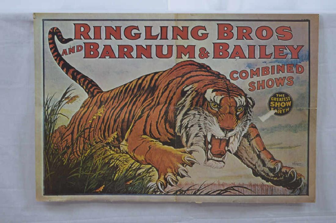 Lot of Ringling Bros/Barnum Bailey Tiger Poster (1 of 1)