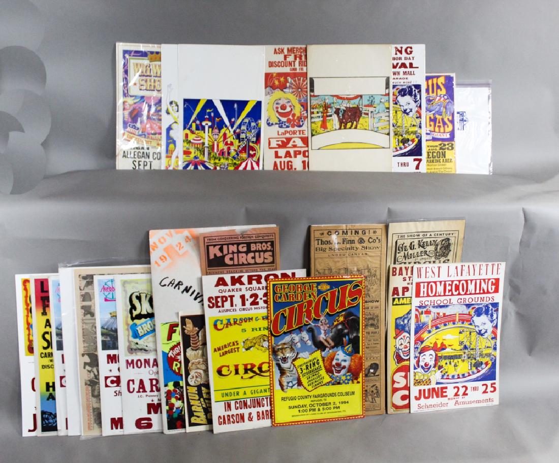 Lot of 20+ Circus Advertising Posters King Bros. (1 of 1)