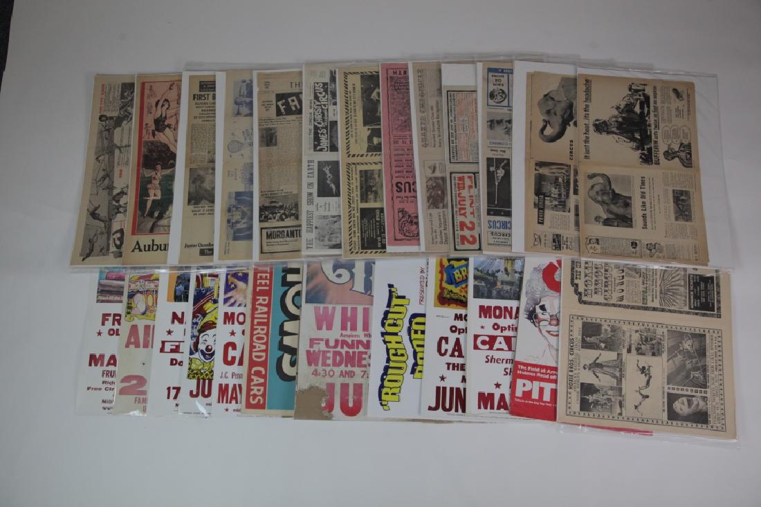 Circus Advertisements & Newspaper Article (1 of 1)