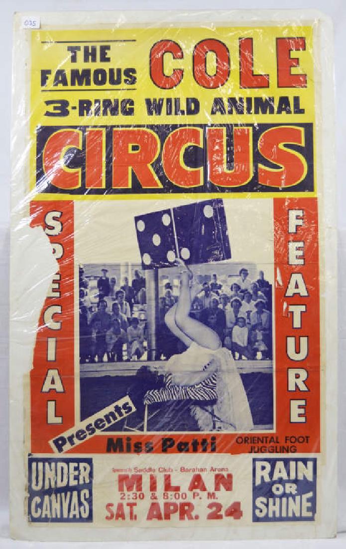 Famous Cole 3 Ring Circus Poster, Oversized (1 of 1)