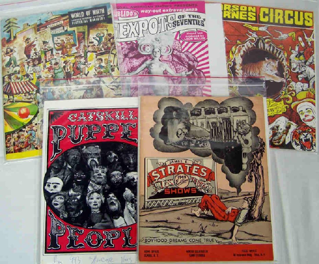 5 Circus Programs Magazines Brochures Guides (1 of 1)