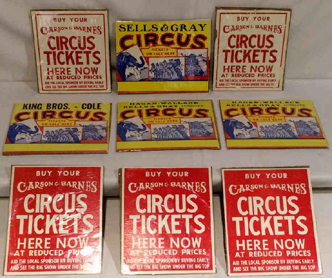 9 Cardboard Circus Advertisements (1 of 1)