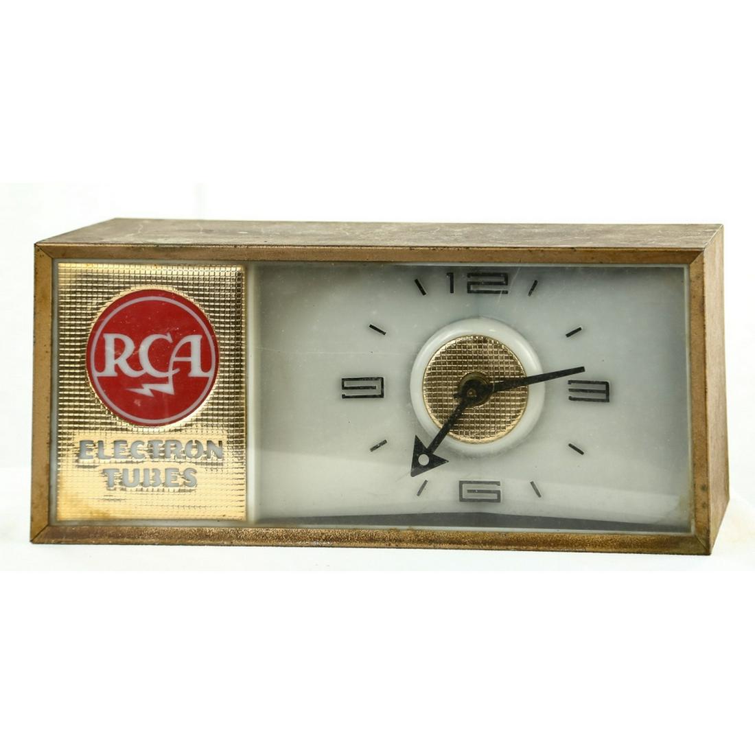 RCA Electron Tubes Advertising Light Up Clock (1 of 4)