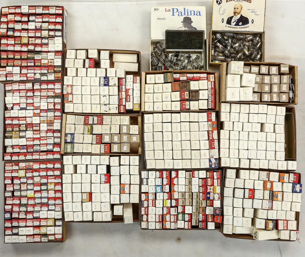 Large Box of Radio Tubes (1 of 4)