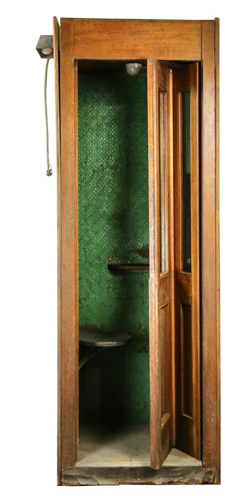 Vintage Oak Phone Booth May 17, 2020 Donley Auctions in IL