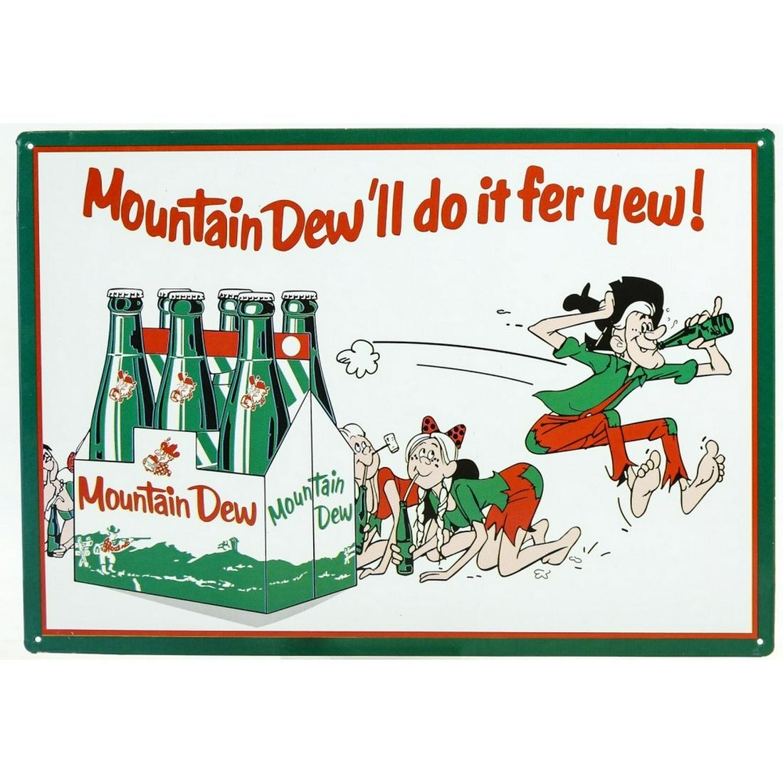 Mountain Dew SS Tin Contemporary Advertising Sign (1 of 3)
