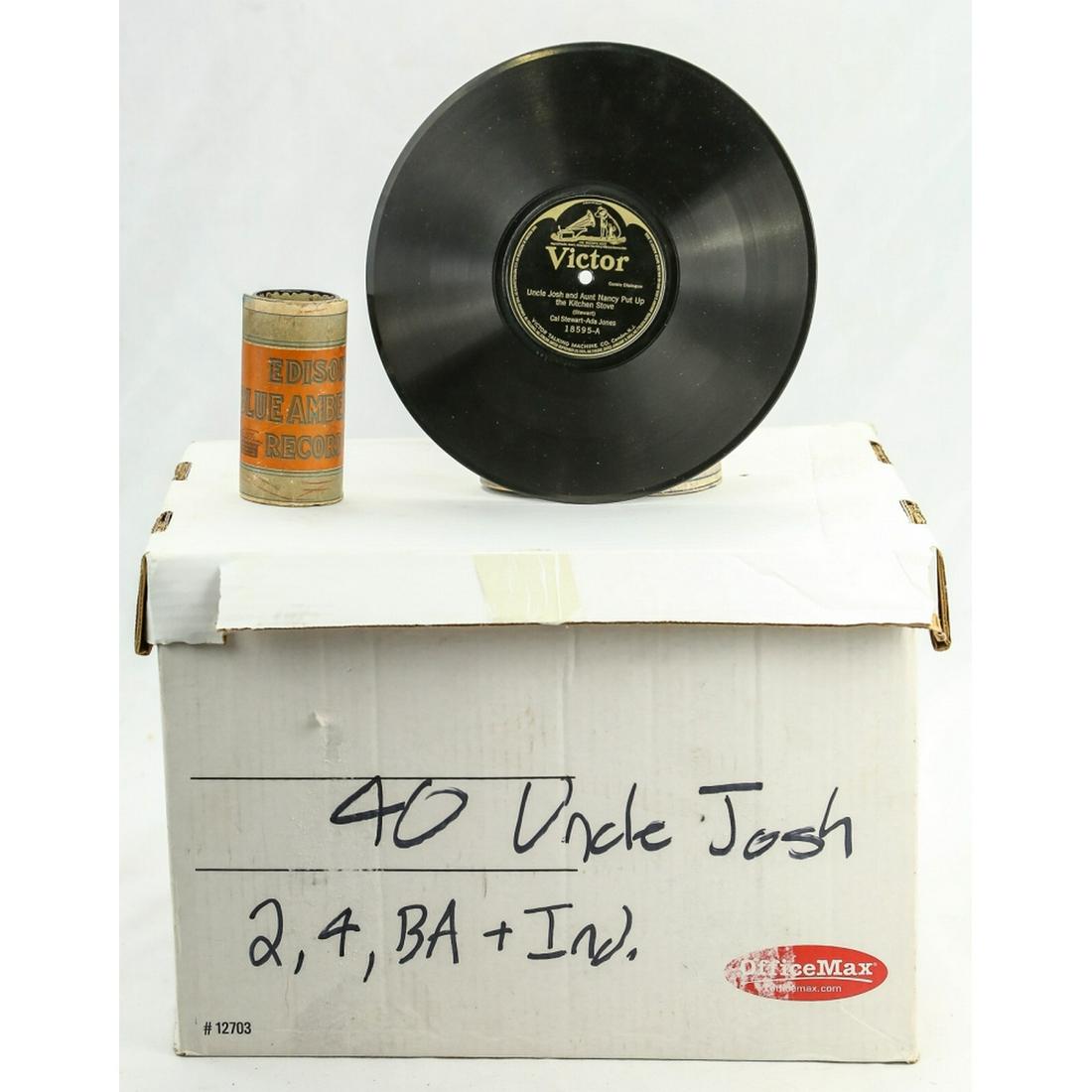 Victor & Edison Uncle Josh Cylinder Records (1 of 2)