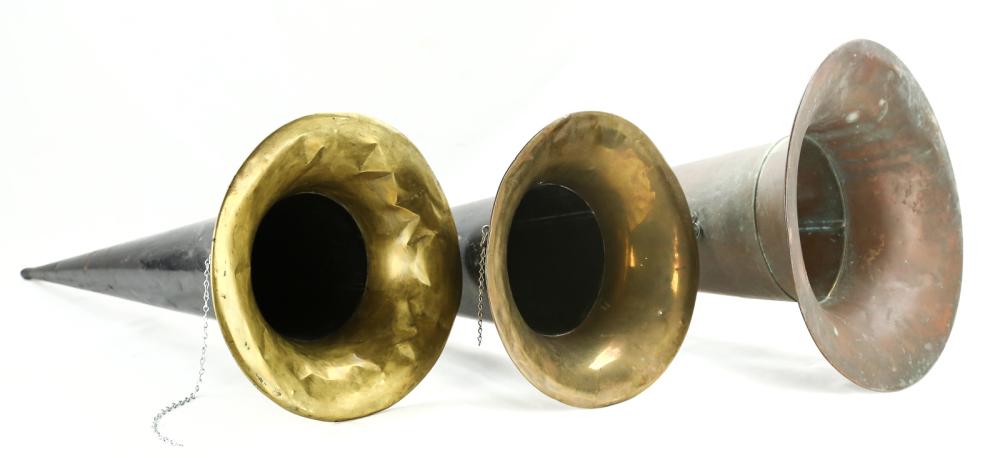 3 Cylinder Phonograph Horns (1 of 16)