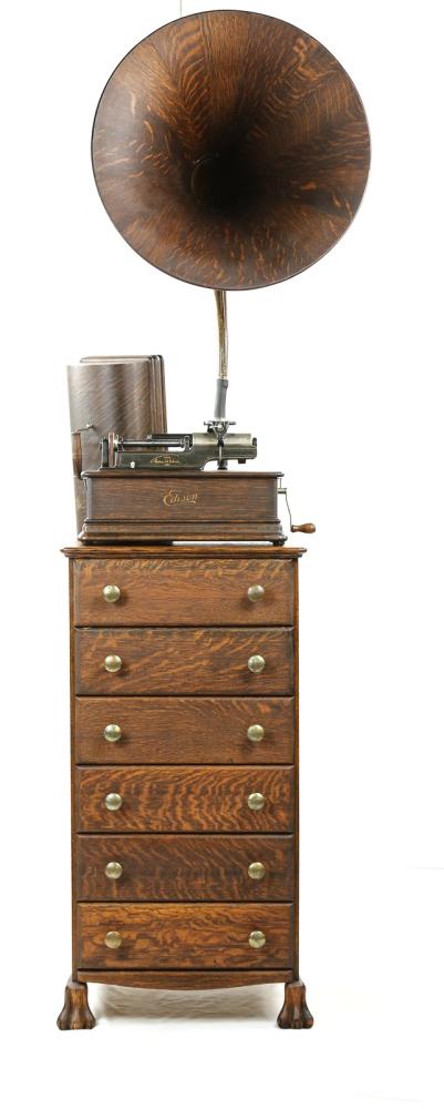 Edison Home Cylinder Model E Phonograph w/Horn (1 of 20)