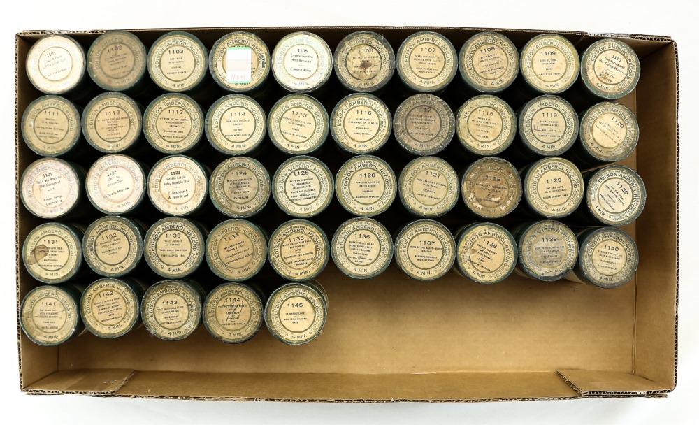 Edison Amberol 4 Min Wax Record Collection (1 of 2)