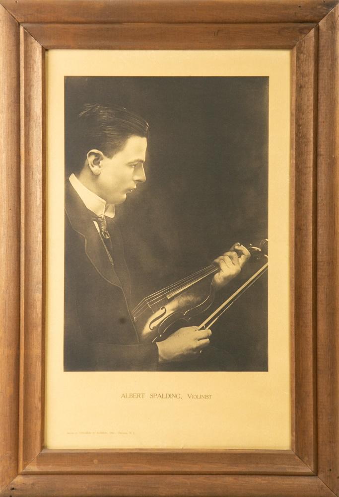 Framed Poster Edison Recording Artist Spalding (1 of 2)