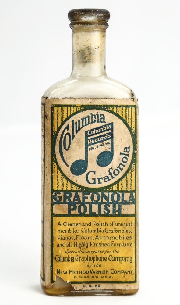 Columbia Grafonola Phonograph Polish Glass Jar (1 of 4)