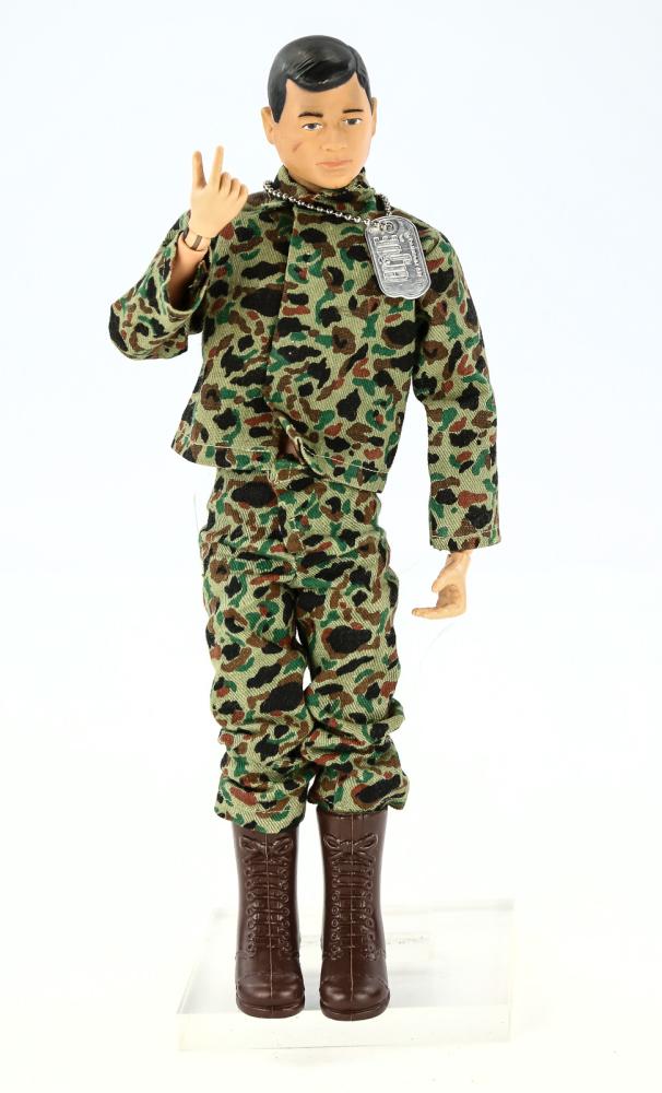 Original 1969 GI Joe 12" Action Figure: Original 1969 GI Joe Action Figure by Hasbro. Doll has small stress fractures on front of one knees, one elbow and large fracture on one forearm. Hair is in very good condition. Please see photos for