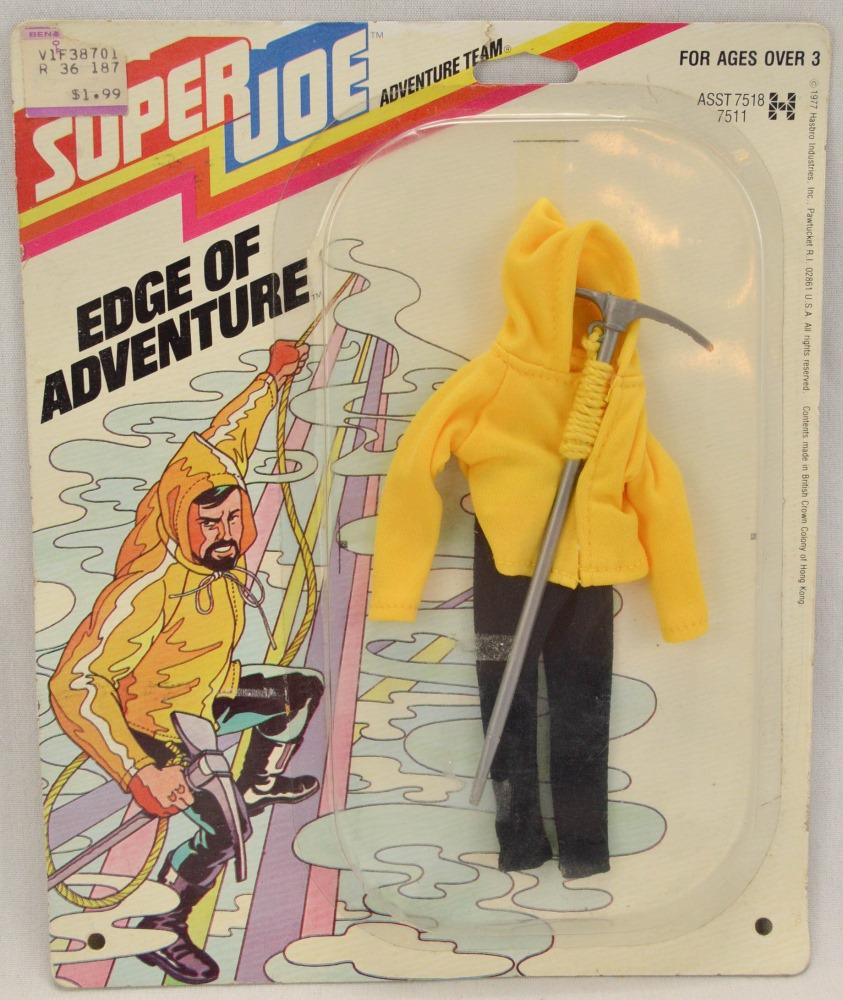 Hasbro Super Joe Edge Of Adventure Accessories: Hasbro Super Joe Adventure Team Edge Of Adventure accessories from 1977. New in package. Package has very minimal damage.