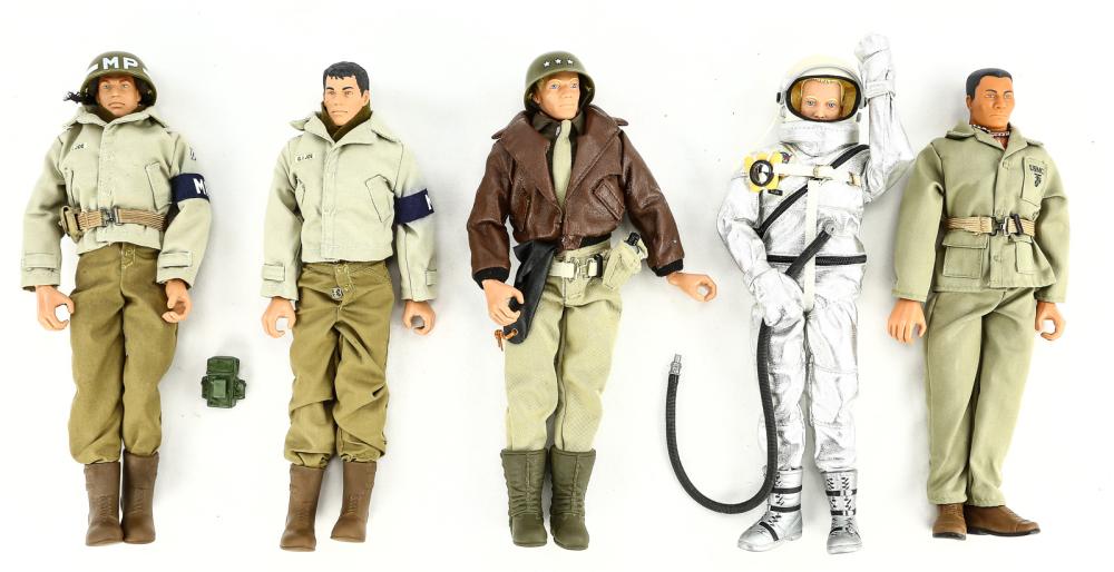 Lot Of 5 GI Joe 12" Military Action Figures (1 of 2)
