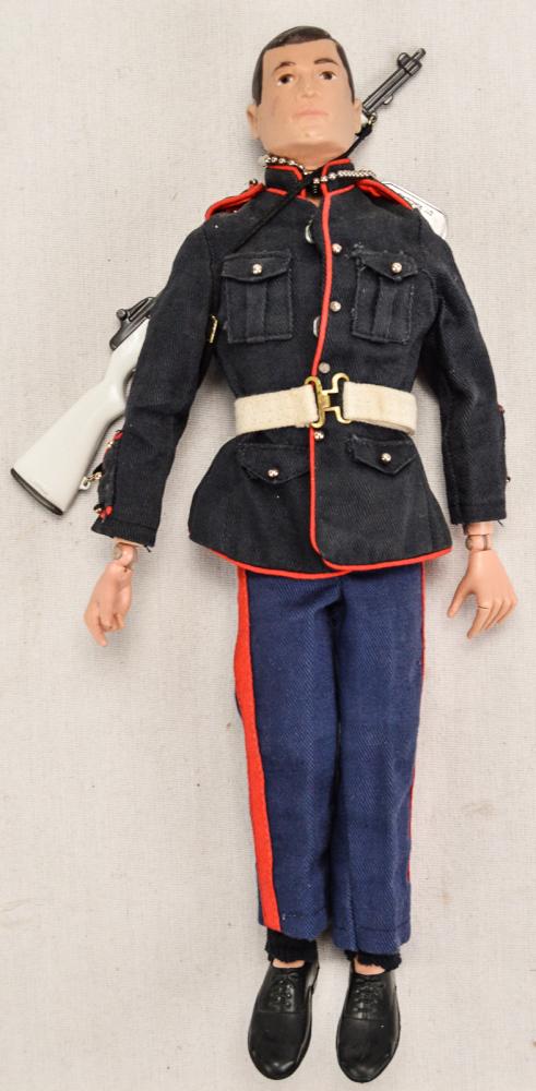 1967 Original GI Joe 12" Action Figure: Original 1967 GI Joe Action Figure by Hasbro. Doll has large stress fractures on both calves, front of one knee, back of other knee, small stress fracture on one outer thigh and one elbow. One arm has