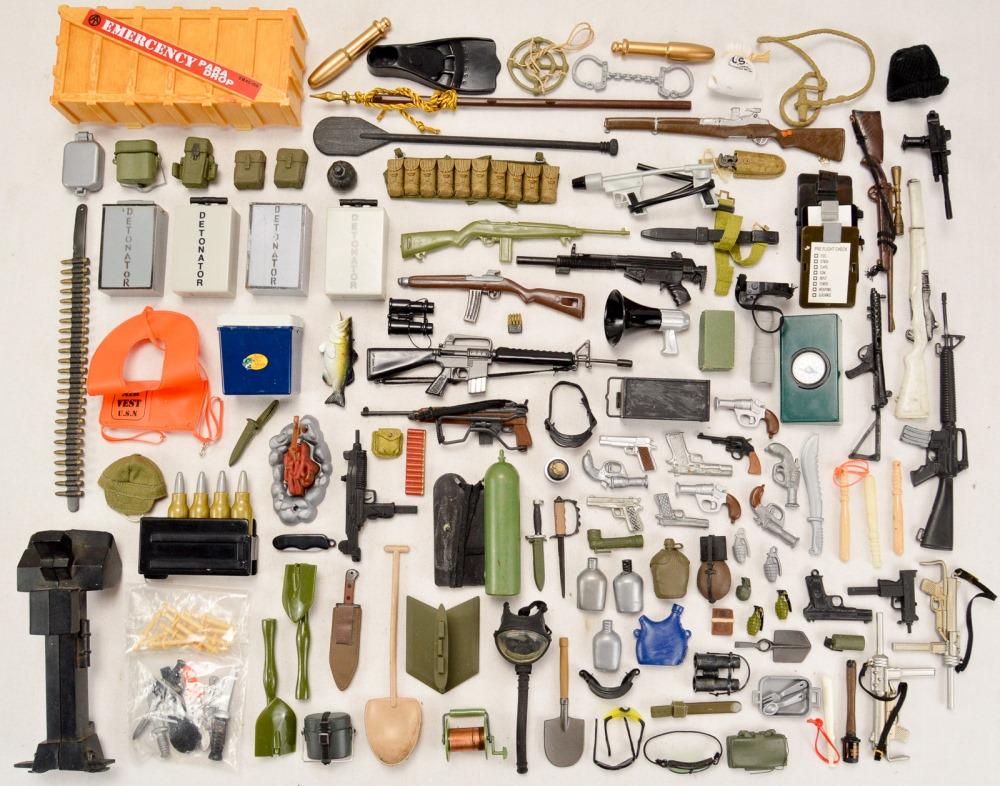 Box Of Miscellaneous GI Joe Parts & Accessories (1 of 2)