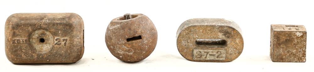 Lot of 4 Governor Windmill Weights (1 of 7)
