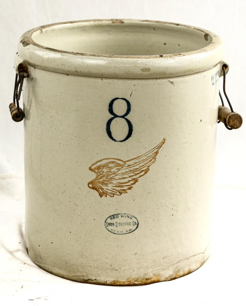 8 Gal. Red Wing Stoneware Crock (1 of 8)