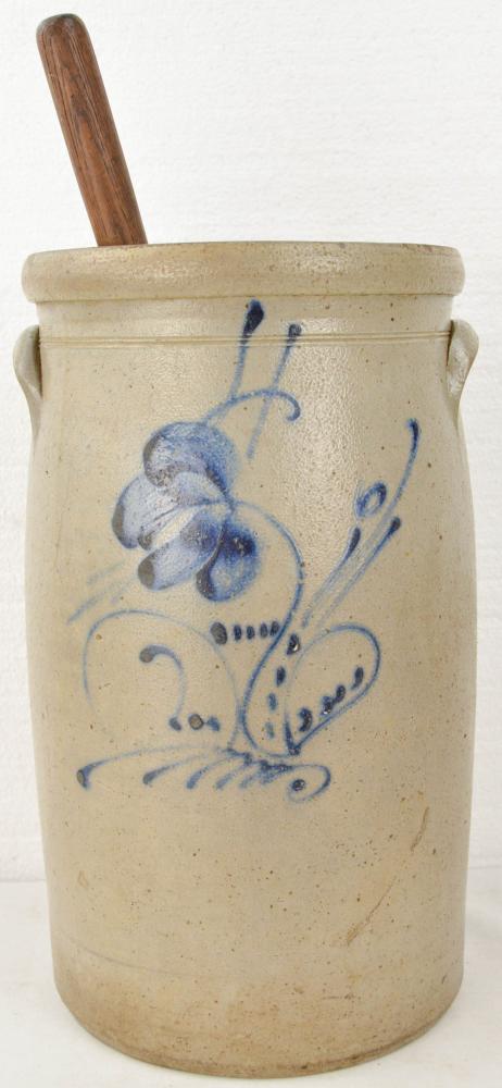 Antique Stoneware Butter Churn (1 of 3)