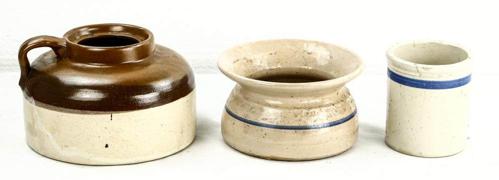 3 Piece Stoneware Lot (1 of 4)